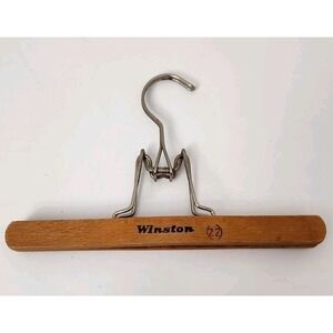 VINTAGE Wood & Steel Wire PANT Skirt HANGER‎ - 10" X 6" Winston Germany
